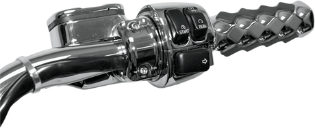 DRAG SPECIALTIES Cable Clamp - Dual Throttle/Idle - 1-1/4" - Chrome 0658-0033