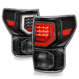 Anzo 07-11 Toyota Tundra Full LED Tailights Black Housing Clear Lens G2 (w/C Light Bars) 311386