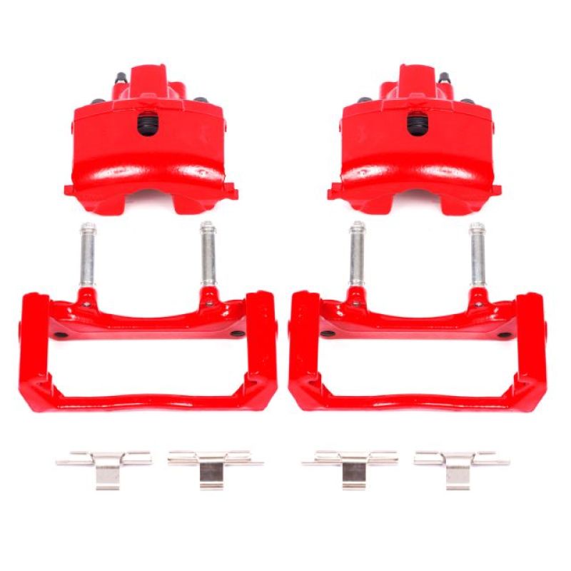 Power Stop 07-09 Chrysler Aspen Rear Red Calipers w/Brackets - Pair S4836