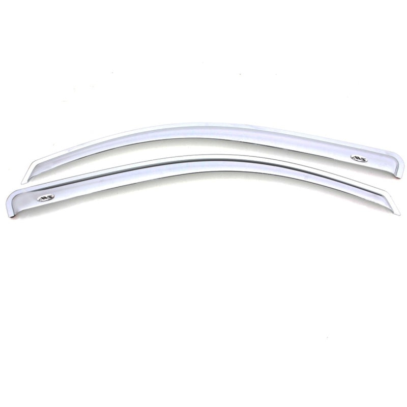 AVS 04-08 Ford F-150 Standard Cab (Excl. 04 Heritage) Front Window Ventvisor 2pc - Chrome 682805