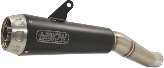 Arrow Pro-Race Slip-on Exhaust, Nichrome Dark for Kawasaki Z400 2019-2024  71874PRN