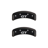 MGP 4 Caliper Covers Engraved Front Mustang Engraved Rear SN95/GT Red finish silver ch 10095SMG1RD