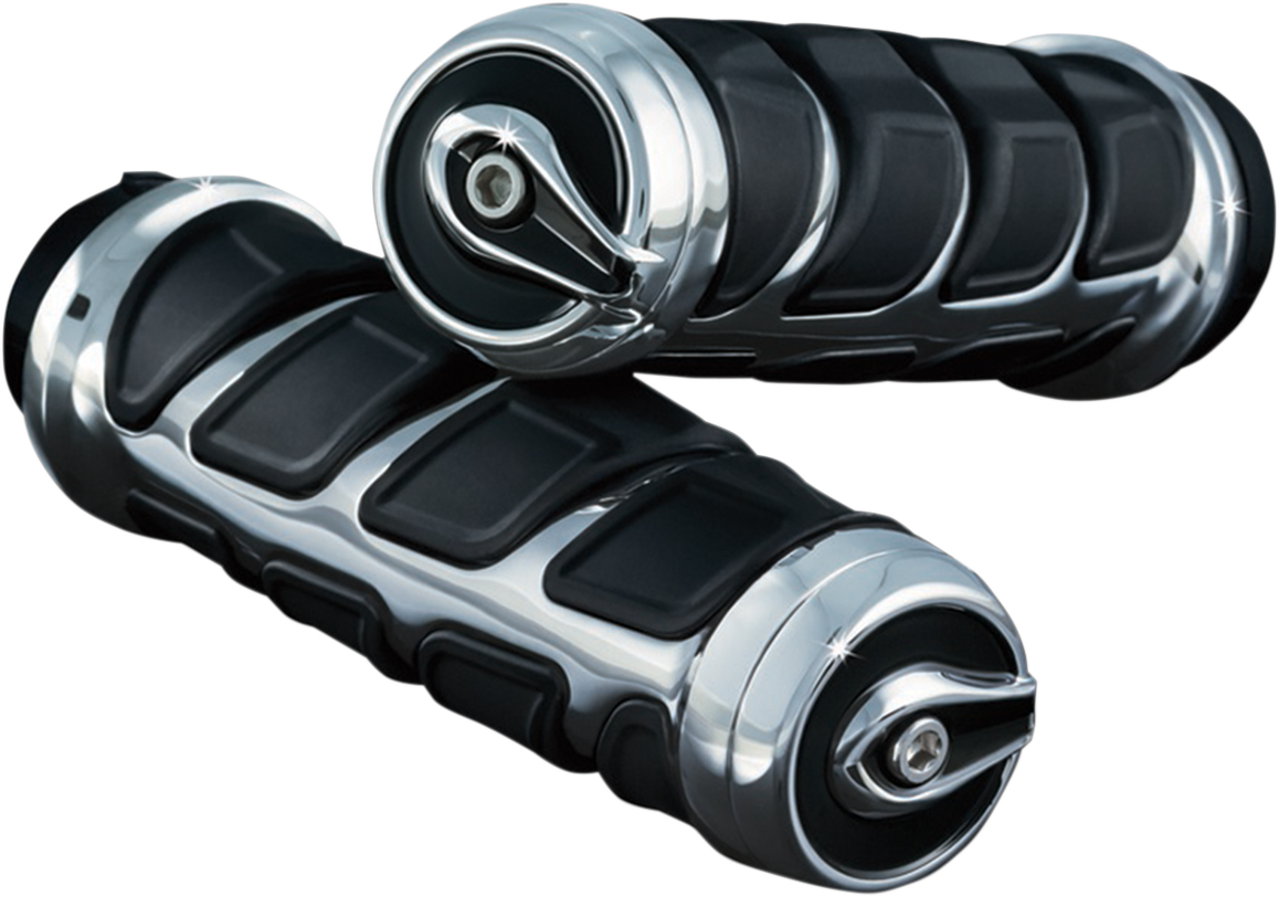 KURYAKYN Grips - Kinetic™ - Chrome 6350