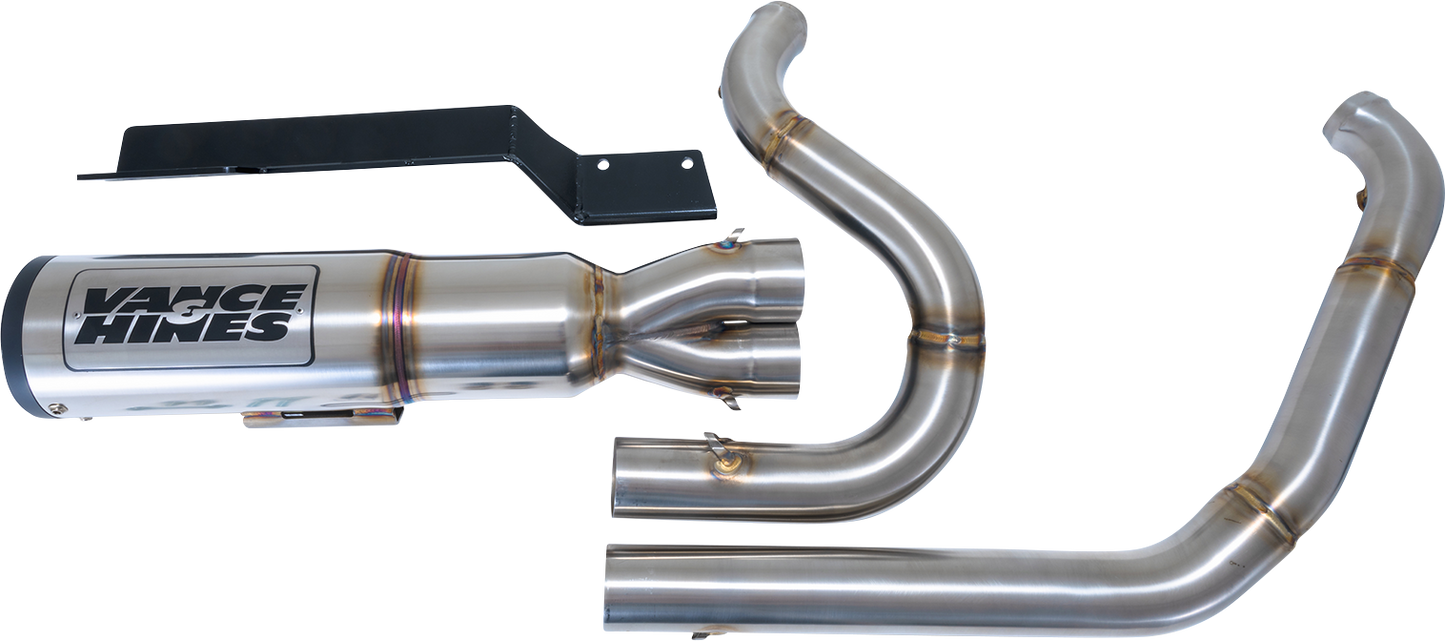 VANCE & HINES Hi-Output RR Exhaust System - Brushed 27321