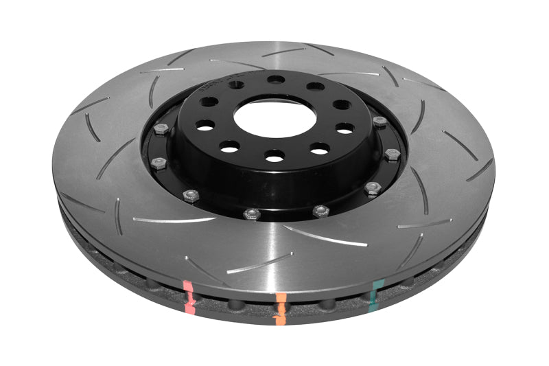 DBA 12-13 Volkswagen Golf R Front 5000 Series Slotted Rotor w/Black Hat 52808V2BLKS