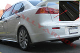 Rally Armor 2007+ Mitsubishi Lancer (doesnt fit Sportback) UR Black Mud Flap w/ Silver Logo MF8-UR-BLK/SIL