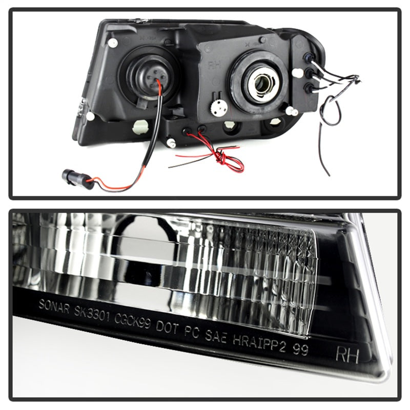 Spyder Jeep Grand Cherokee 99-04 Projector Headlights LED Halo LED Black Smoke PRO-YD-JGC99-HL-BSM 5078568
