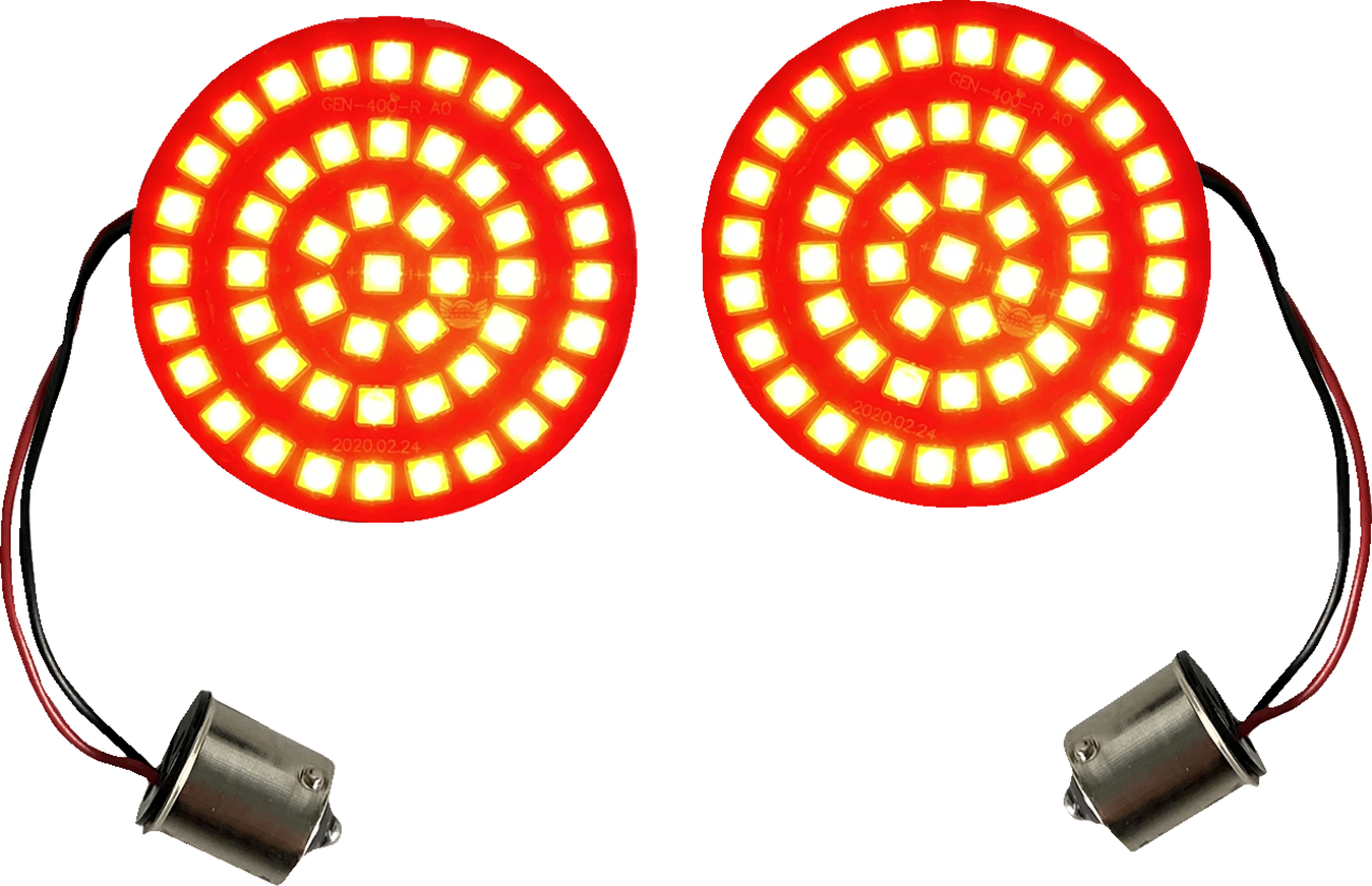 CUSTOM DYNAMICS Turn Signal Insert - LED - Red - 1156 GEN-4-R-1156