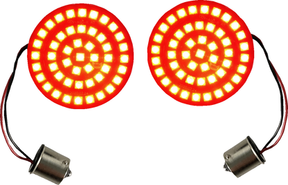 CUSTOM DYNAMICS Turn Signal Insert - LED - Red - 1156 GEN-4-R-1156