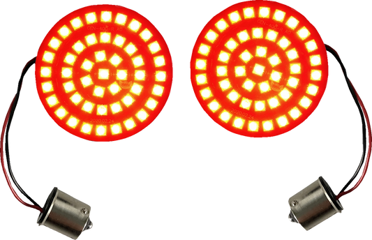 CUSTOM DYNAMICS Turn Signal Insert - LED - Red - 1156 GEN-4-R-1156