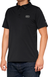 100% Corpo Polo Shirt - Black/Gray - Small 35019-057-10