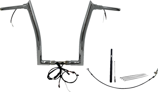 FAT BAGGERS INC. Handlebar Kit - Pointed Top - 16" - Chrome 812916