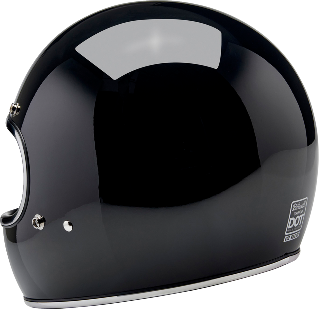 BILTWELL Gringo Helmet - Gloss Black - Large 1002-101-504