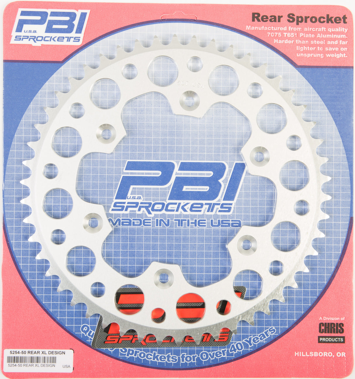 PBIRear Sprocket Aluminum 50t-520 Hus/Husq/Ktm5254-50-3