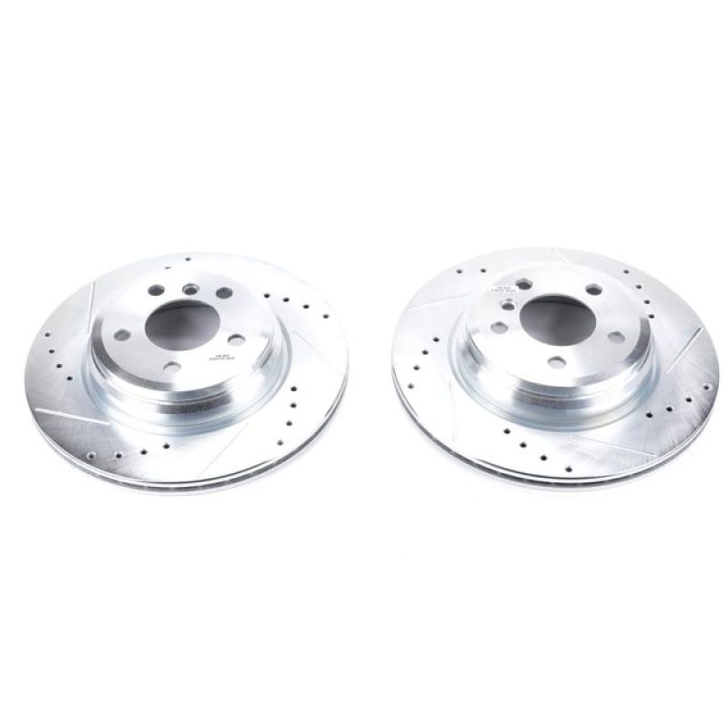 Power Stop 2016 BMW 328i Rear Evolution Drilled & Slotted Rotors - Pair EBR1414XPR