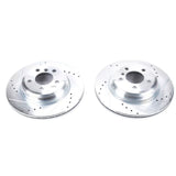Power Stop 2016 BMW 328i Rear Evolution Drilled & Slotted Rotors - Pair EBR1414XPR