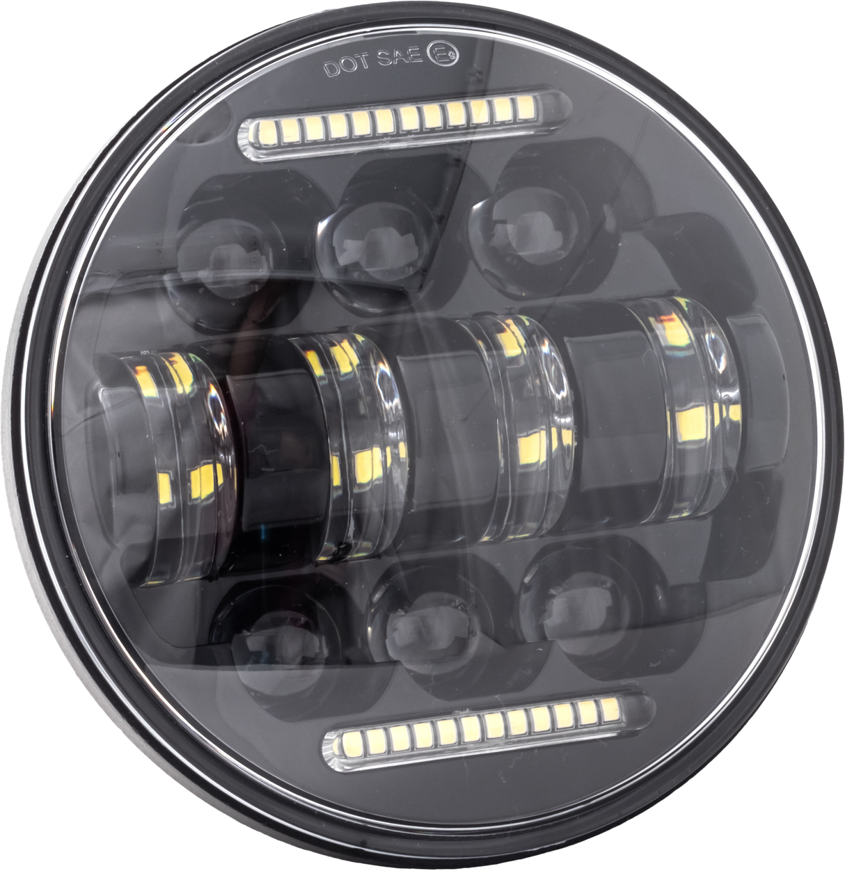LETRIC LIGHTING CO5.75" Led Headlight BlackLLC-LHC-5D