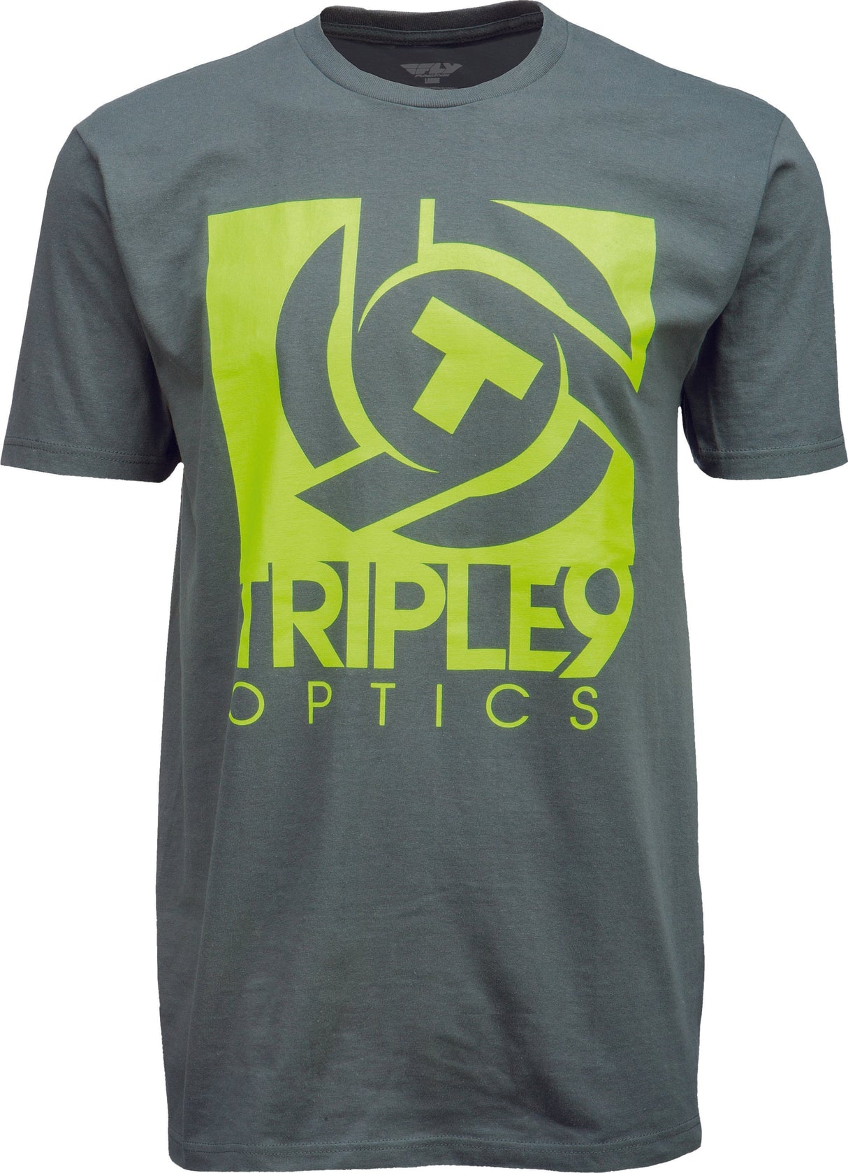 TRIPLE 9 Logo Tee Charcoal Lg 37-2756L