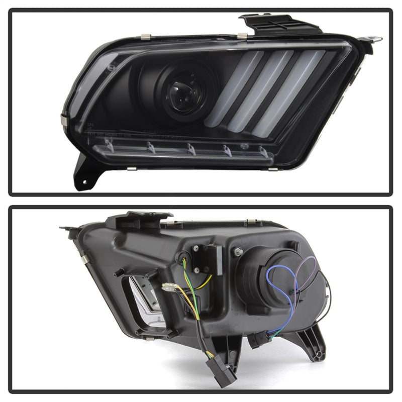 Spyder Ford Mustang 10-13 Projector Headlights - HID Model Only - Black PRO-YD-FM2010V2-HID-BK 5084569