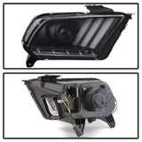 Spyder Ford Mustang 10-13 Projector Headlights - HID Model Only - Black PRO-YD-FM2010V2-HID-BK 5084569
