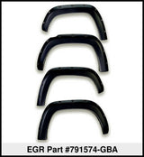 EGR 14+ Chev Silverado 6-8ft Bed Bolt-On Look Color Match Fender Flares - Set - Black 791574-GBA