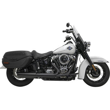 BASSANI XHAUST 4" Slip-On Muffler with 2-1/2" x 10" Baffle Core - Black - 49-State 1S38FB