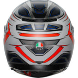 AGV K3 Helmet - Space - Matte White/Red Fluo - Small 2118381004-020-S