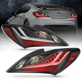 ANZO 10-13 Hyundai Genesis 2DR LED Taillights Smoke 321347