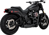 VANCE & HINES 2-into-1 Hi-Output Short Exhaust System - Stainless Steel - Black 47331