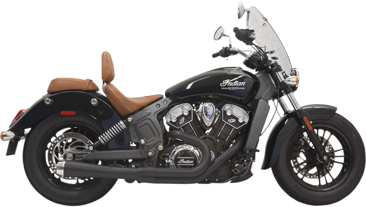 Escape BASSANI XHAUST 2:1 - Negro - Corto -Indian Scout 2015-2021 8S12JB 