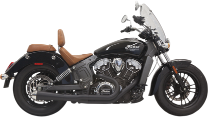 Escape BASSANI XHAUST 2:1 - Negro - Corto -Indian Scout 2015-2021 8S12JB 