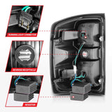 ANZO 15-19 Chevy Silverado 2500HD/3500HD (Halgn Only) LED Tail Lights w/Black Light Bar & Clear Lens 311425