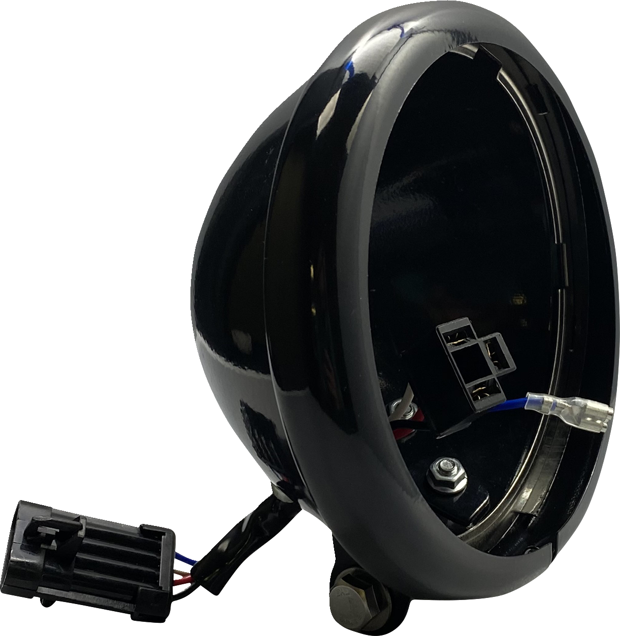 CUSTOM DYNAMICS Headlight Bucket - 5-3/4" - Black CD-18ST-BUCKET