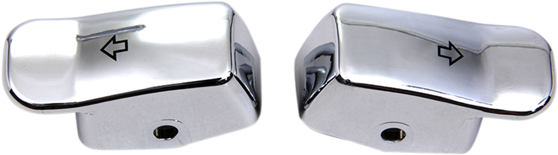 DRAG SPECIALTIES Turn Signal Switch Extension Caps - '11-'17 - Chrome 77447C