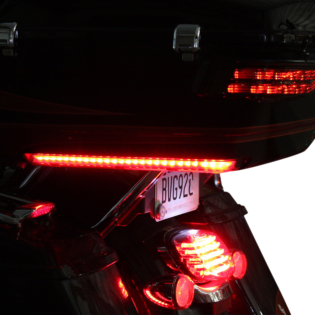 CUSTOM DYNAMICS LED Run/Brake/Turn Tour-Pak® Arms - Red Lens - 14+ PB-TP-ARM-14R