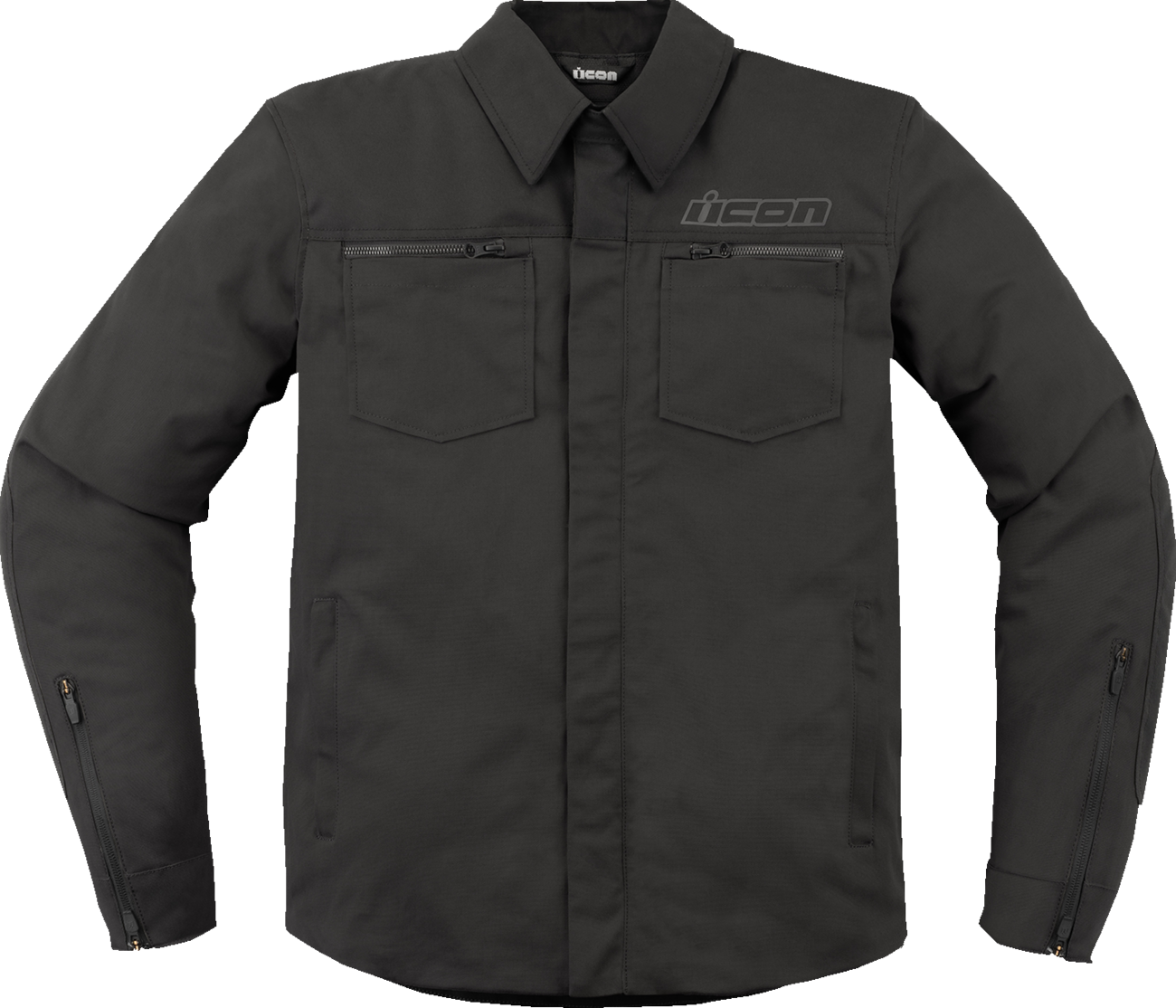 ICON Upstate Canvas CE Jacket - Black - Small 2820-6235