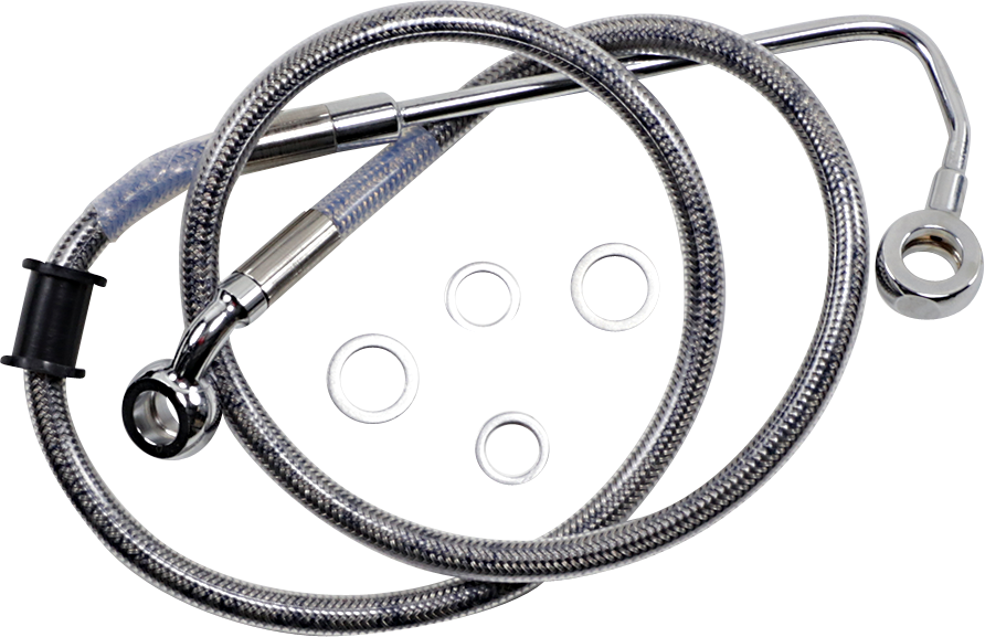 DRAG SPECIALTIES Brake Line - +2" - Stainless Steel - '15-'17 Softail 618300-2