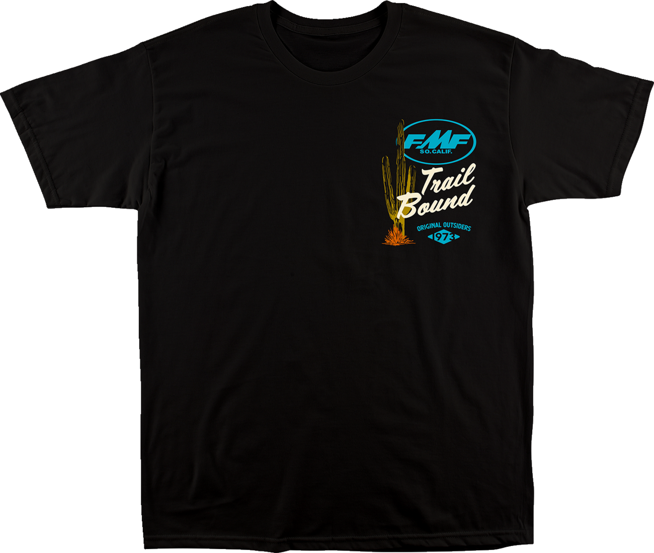 FMF Trailbound T-Shirt - Black - Large FA22118909BLKL 3030-22448