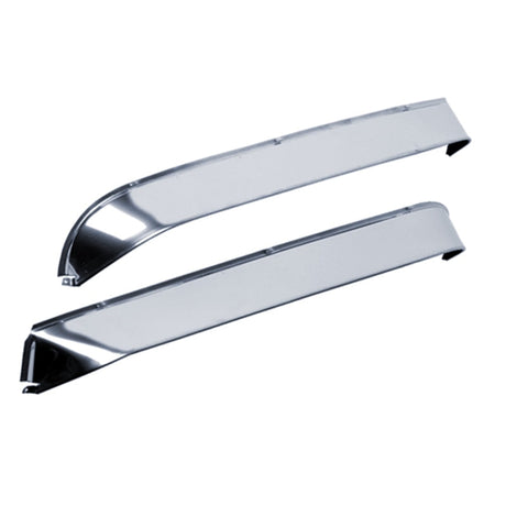 AVS 80-96 Ford Bronco Ventshade Extra Wide 2pc - Silver 52068