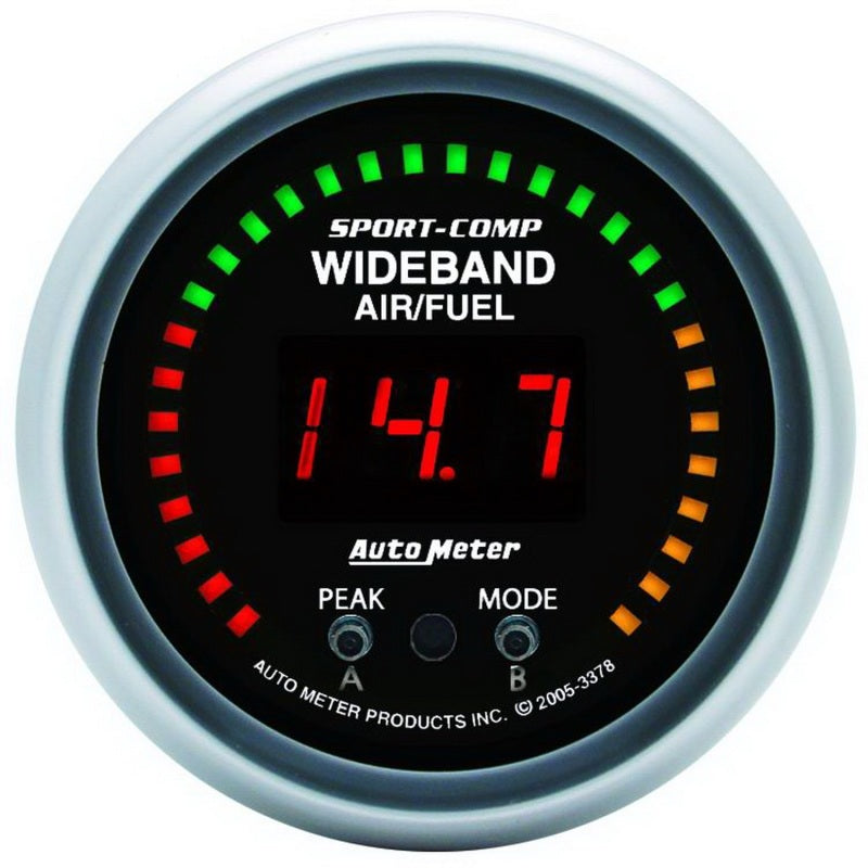 Autometer Sport-Comp 52mm Wideband Air/Fuel Gauge 3378