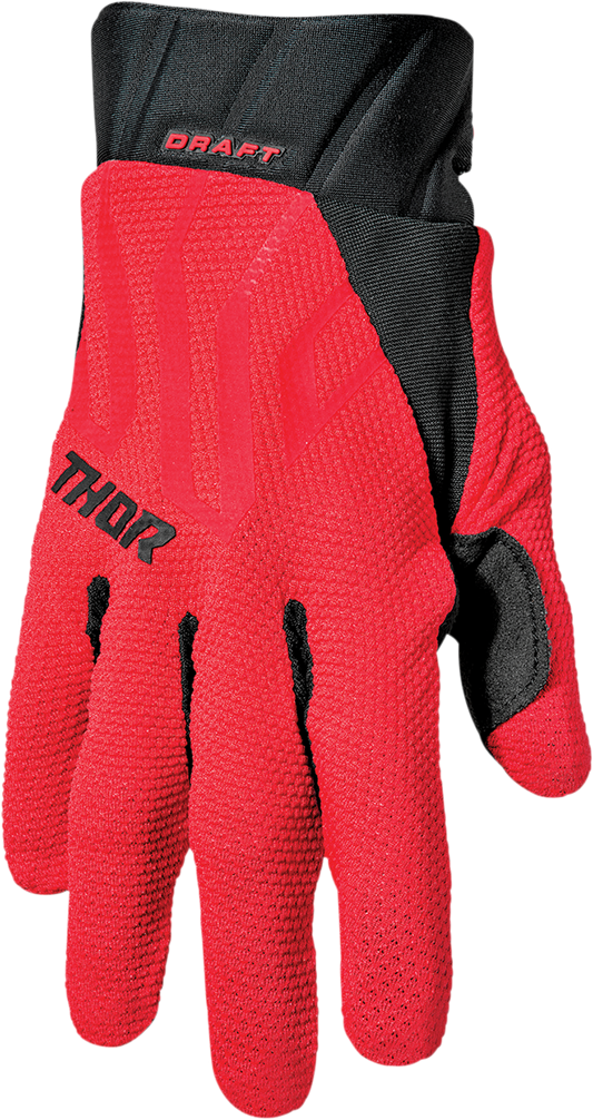 THOR Draft Gloves - Red/Black - 2XL 3330-6793