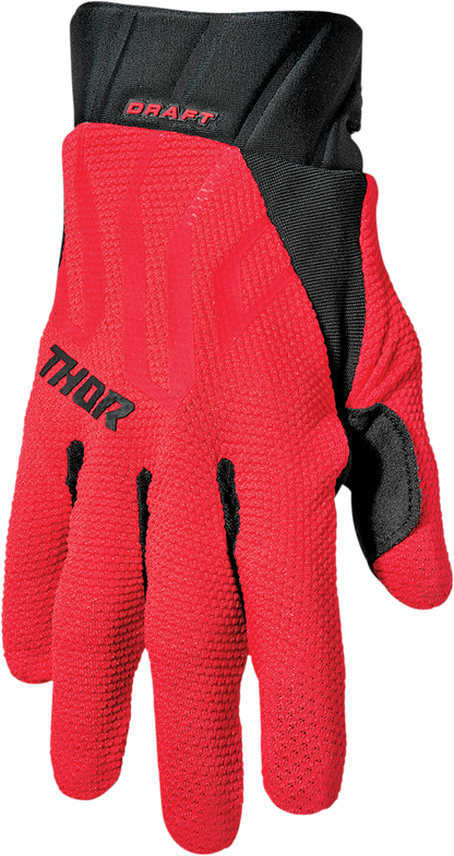 THOR Draft Gloves - Red/Black - XS 3330-6788