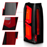 ANZO 2015-2020 Chevrolet Tahoe LED Tail Lights w/ Light Bar Black Housing Somke Lens 311375