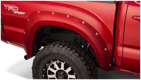Bushwacker 12-15 Toyota Tacoma Fleetside Pocket Style Flares 2pc 60.3in Bed - Black 31080-02