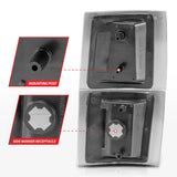 ANZO 1994-1998 Chevrolet Blazer Corner Lights Black Housing Clear Lens w/ Amber Reflector 521042