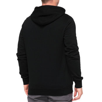 100% Official Fleece Zip-Up Hoodie - Black - XL 20032-00013