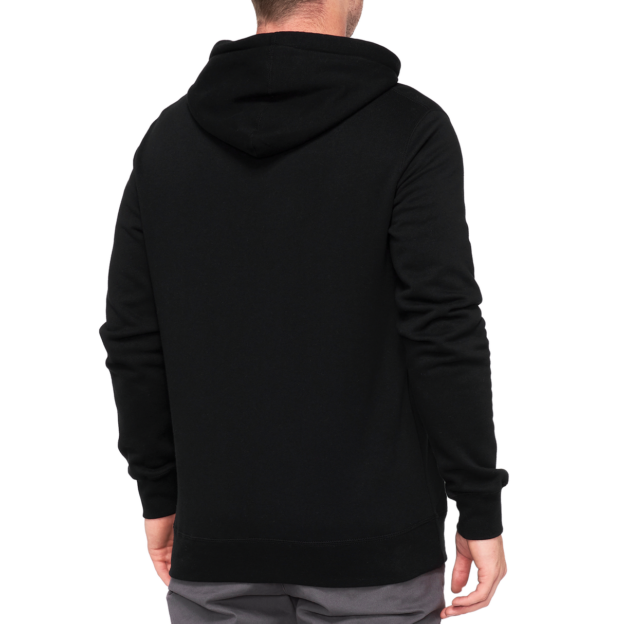 100% Official Fleece Zip-Up Hoodie - Black - Medium 20032-00011