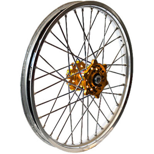 DUBYA Rear Wheel 2.15 X 18 Gold Hub Silver Rim 56-4066GS