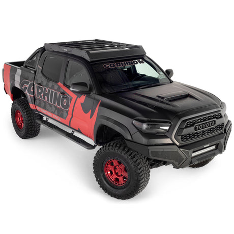 Go Rhino 16-23 Toyota Tacoma DC Ceros Low Profile Roof Rack - Tex. Blk 5933000T