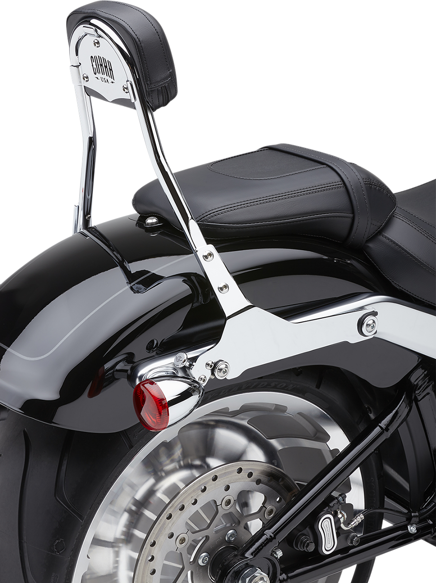 COBRA Backrest Kit - 14" - Chrome - Softail 602-2007